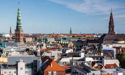 Вид на Копенгаген из Круглой башни