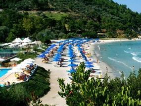 Пляж отеля Makryammos Hotel 4*
