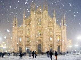 Милан зимой