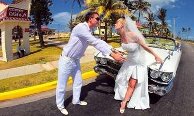 Символическая свадьба на Кубе